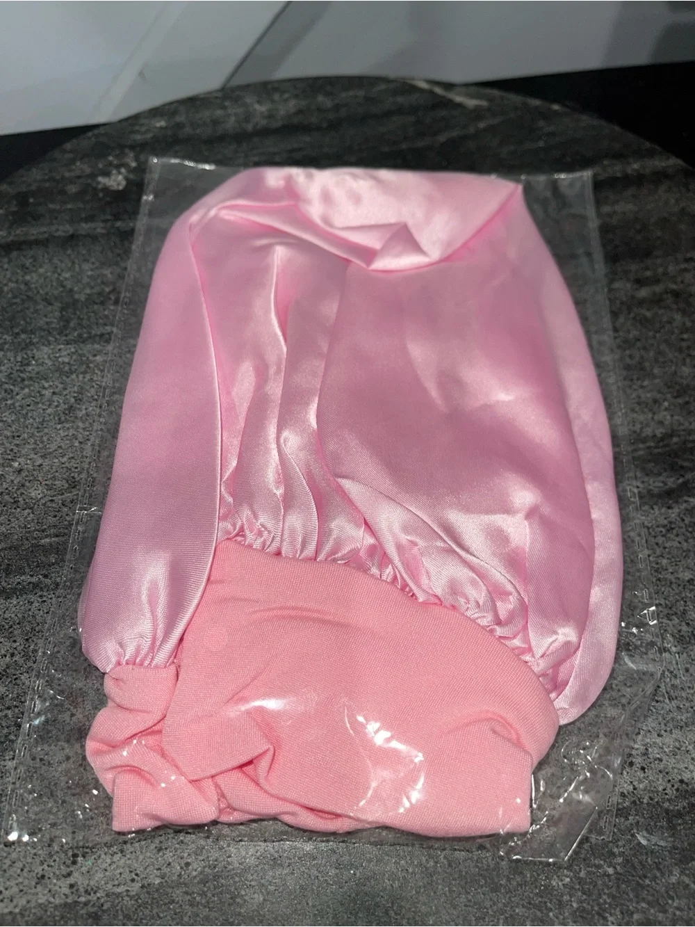 Pink Satin Sleep Bonnet - Gentle Hair Protection